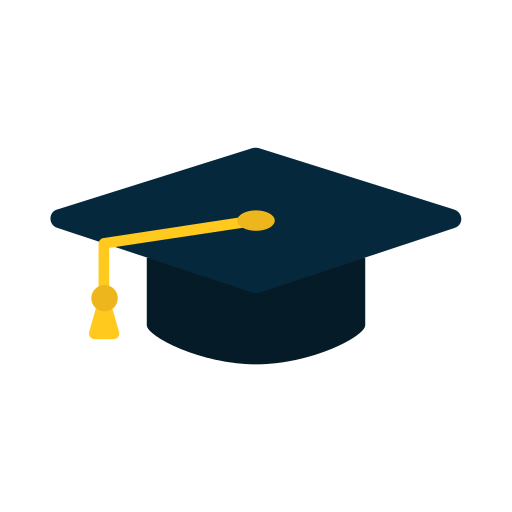 Graduation, cap, toga, education, book, knowledge, online icon - Free download