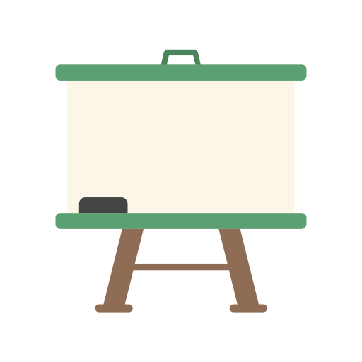 Whiteboard, education, school, learning, study icon - Free download