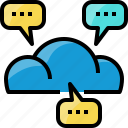 bubble, chat, cloud, communication, covid19, message