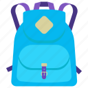 backpack, bag, baggage, sackpack, travel bag 