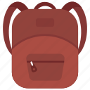 backpack, bag, baggage, sackpack, travel bag 