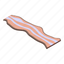 bacon, isometric, food