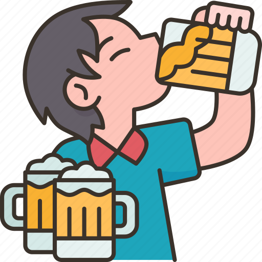 Drink, alcoholic, beer, addiction, drunk icon - Download on Iconfinder