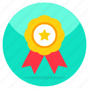 star badge, award, reward, achievement, emblem, star quality badge