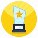 crystal trophy, triumph, award, reward, achievement
