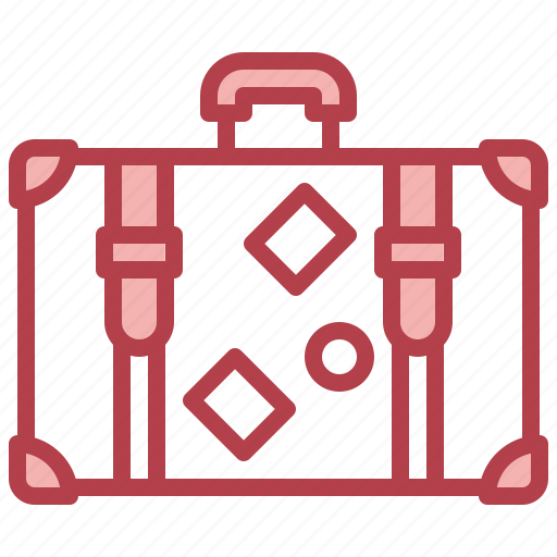 Retro, suitcase, school, bag, briefcase, baggege icon - Download on Iconfinder