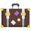 retro, suitcase, school, bag, briefcase 