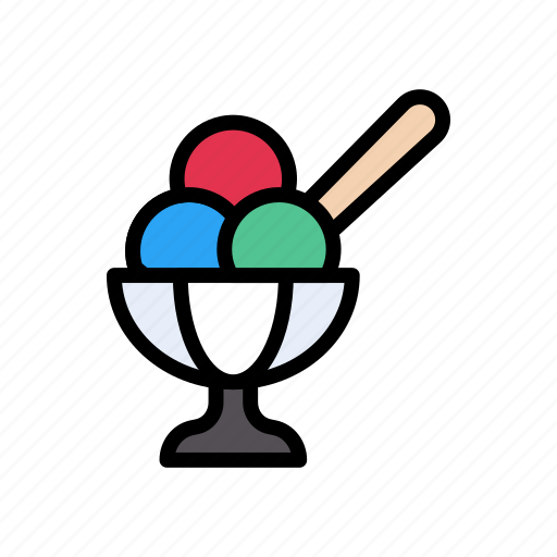 Bowl, delicious, icecream, spoon, sweet icon - Download on Iconfinder