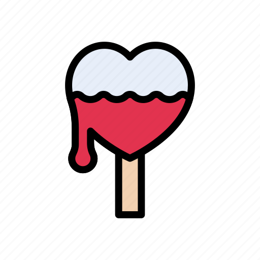 Candy, heart, lollipop, sweet, toffee icon - Download on Iconfinder