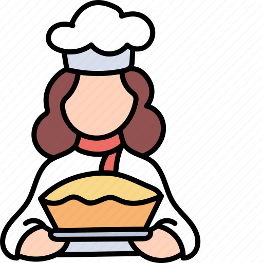 Baker, female, women, chef, girl icon - Download on Iconfinder
