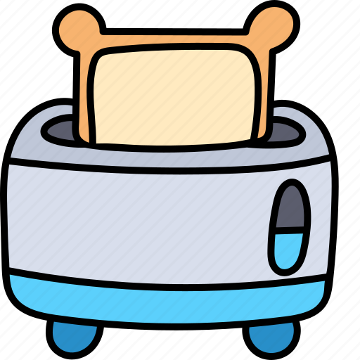 Toaster, kitchen, toast, cooking icon - Download on Iconfinder