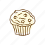 muffin, cake, cupcake 