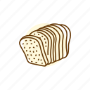 sliced, grain, bread