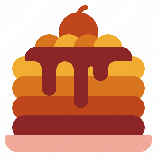 Pancake, pancakes, breakfast, syrup, dessert, food, bakery icon - Download on Iconfinder