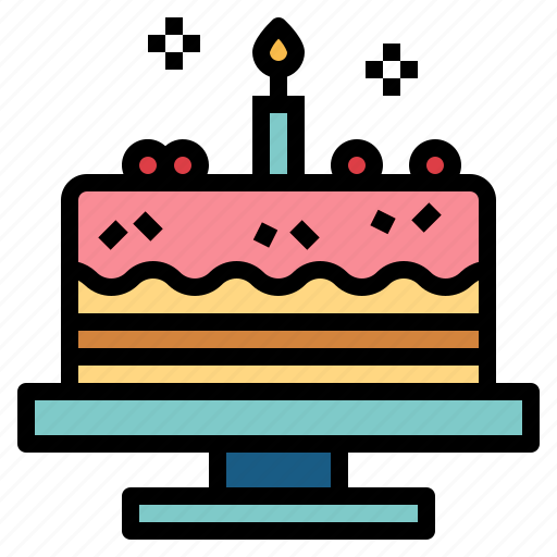 Birthday, cake, food, party icon - Download on Iconfinder