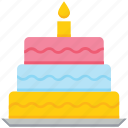 bakery, birthday cake, cake, food, muffin, sweet 