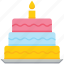 bakery, birthday cake, cake, food, muffin, sweet 