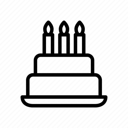 Bakery, birthday, cake, candles, sweet icon - Download on Iconfinder