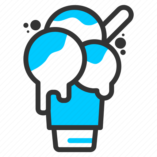 Ice, cream, glass, sweet, pastry, food icon - Download on Iconfinder