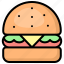 bakery, burger, hamburger, meat, sandwich, food, fastfood 