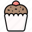 bakery, cupcake, sweet, cake, food, dessert, pastry 