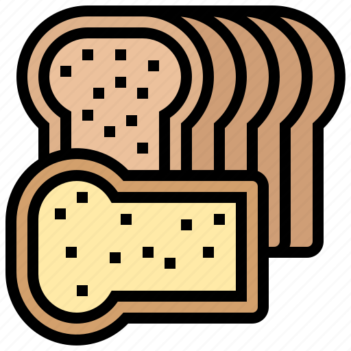 Bread, loaf, sliced, toast, wheat icon - Download on Iconfinder