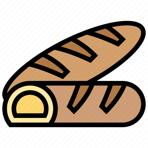 Baguette, bread, french, loaf, pastry icon - Download on Iconfinder