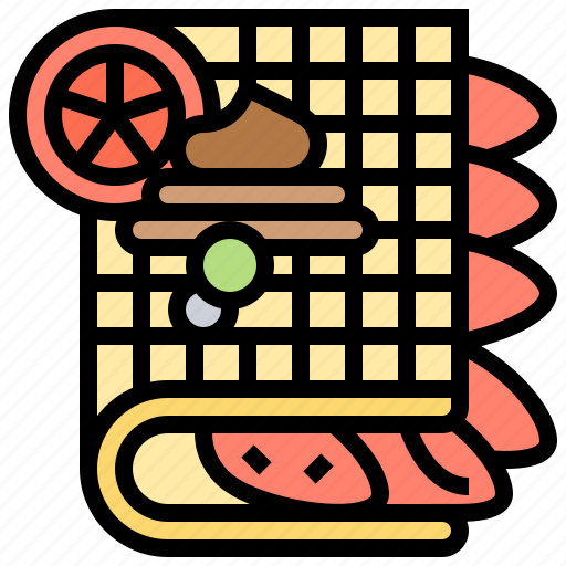 Breakfast, cream, dessert, fruit, waffle icon - Download on Iconfinder