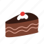 birthday, cake, chocolate, cream, food, piece, slice 