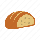 bread, flour, loaf, meal, slice, sliced, wheat