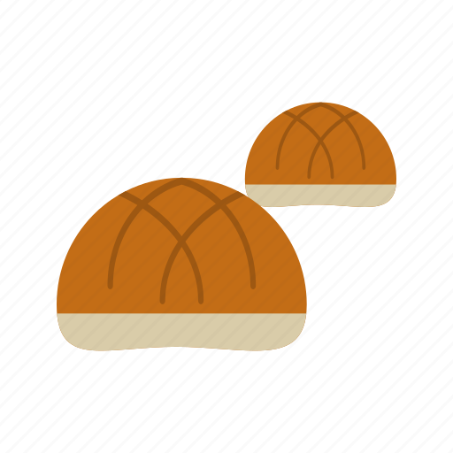 Bread, bun, food, hamburger, round, tasty, yeast icon - Download on Iconfinder