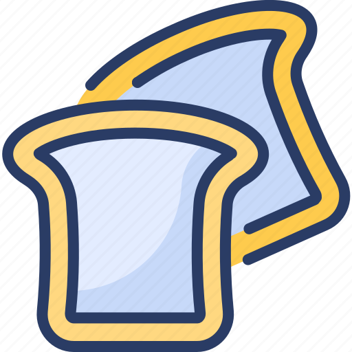 Bread, crumbs, dough, gluten, loaf, slices, toast icon - Download on Iconfinder