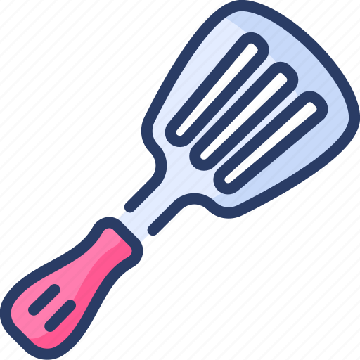 Download Cake, kitchen, slicer, slotted, spatula, spoon, utensil icon