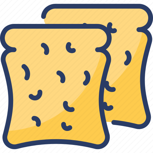Baked, biscuit, brownie, cookies, rusk, slice, wafer icon - Download on Iconfinder