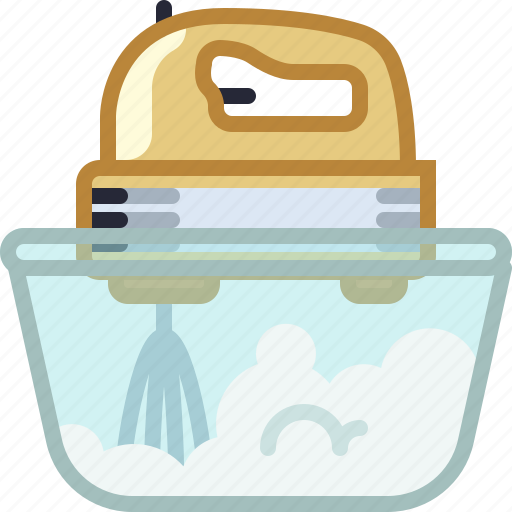 Baking, cream, dish, kitchen, mixing, whipped cream icon - Download on Iconfinder