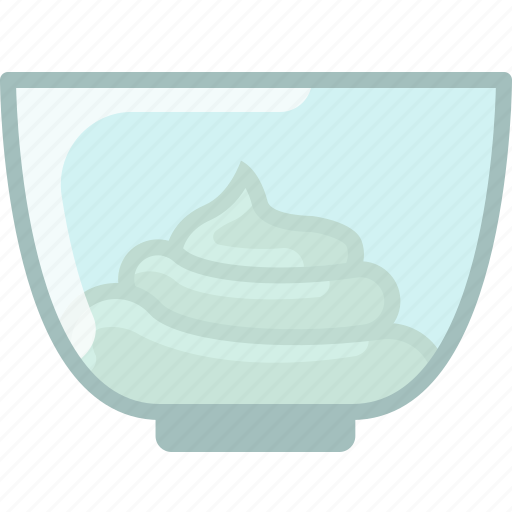 Baking, cream, dish, double cream, kitchen, whipped cream icon - Download on Iconfinder
