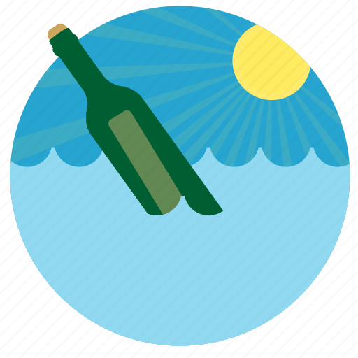 Lost, message, message in a bottle, sea icon - Download on Iconfinder