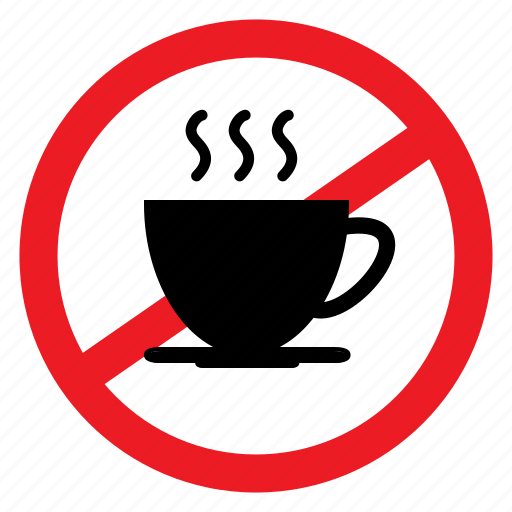 Ban, beverage, coffee, drink, no, notice, sign icon - Download on Iconfinder