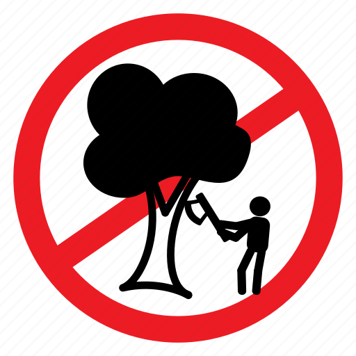 Ban, cut, illegal, no, notice, sign, tree icon - Download on Iconfinder