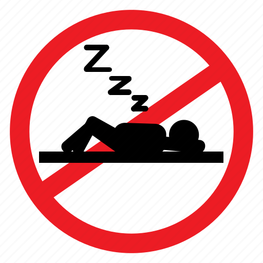 Anywhere, ban, sign, sleep, snoring, symbols, warning icon - Download on Iconfinder