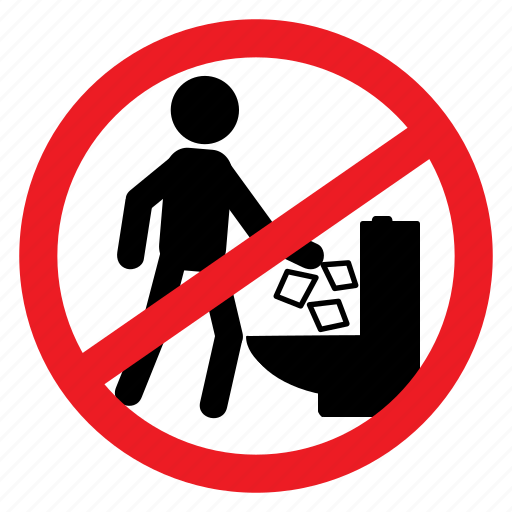 Ban, closet, dump, no, notice, sign, waste icon - Download on Iconfinder