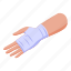 fist, bandage, isometric 