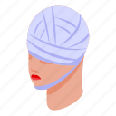 head, bandage, isometric