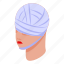 head, bandage, isometric 