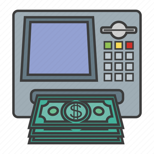 Atm, cashout, currency, money, salary icon - Download on Iconfinder