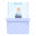 bank, business, computer, modern, teller, woman