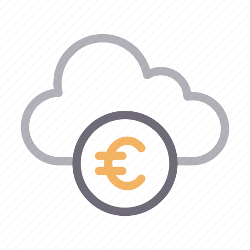 Cloud, euro, money, server, storage icon - Download on Iconfinder