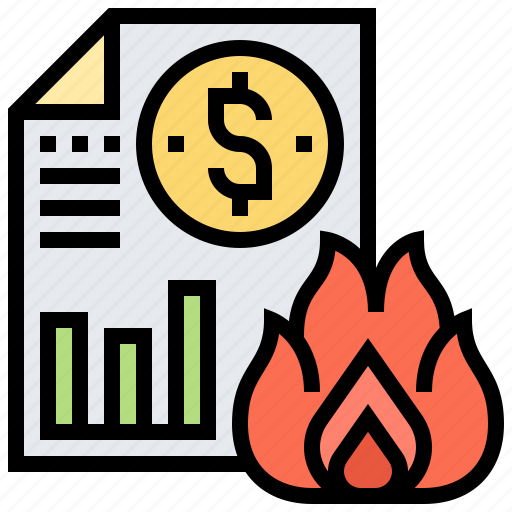 Analysis, document, fire, insecure, risk icon - Download on Iconfinder