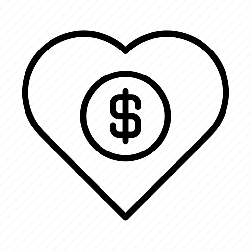 Banking, favorite, love, dollar, heart icon - Download on Iconfinder
