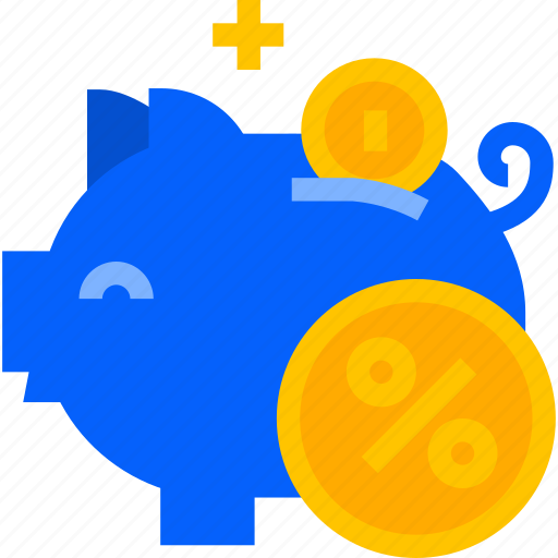 Savings, piggy bank, discount, sale, banking, shopping, interest icon - Download on Iconfinder